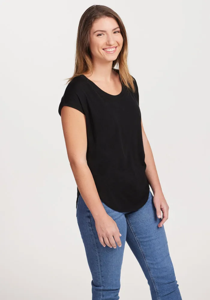 Gabi Tunic Top - Black