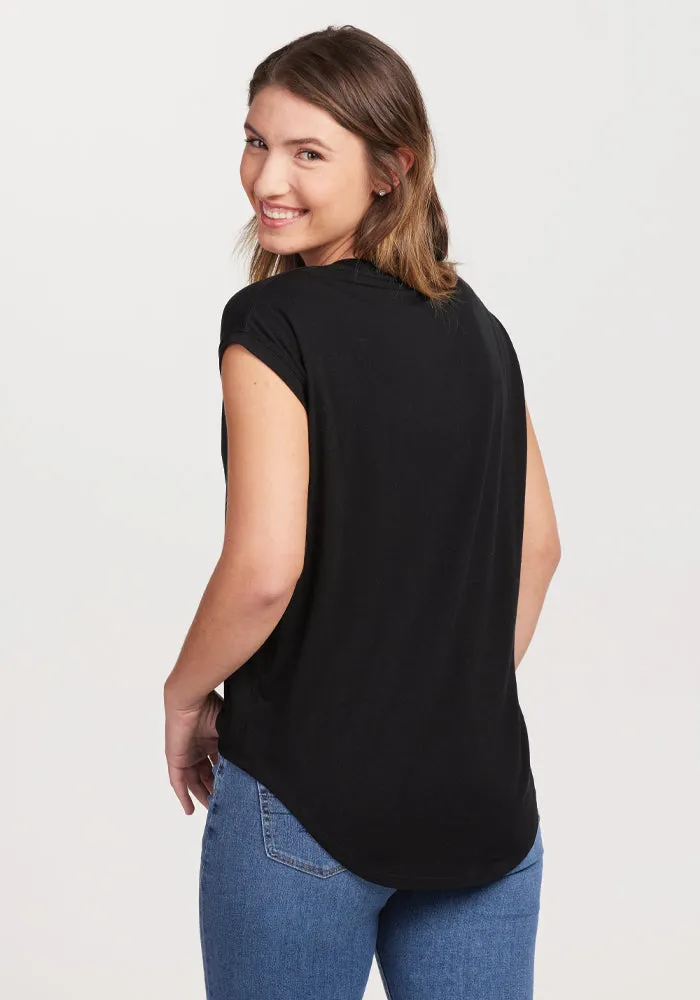 Gabi Tunic Top - Black