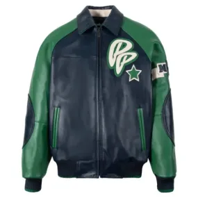 Genuine High Quality Best Sales Pelle Pelle Soda Club Green Black Jacket