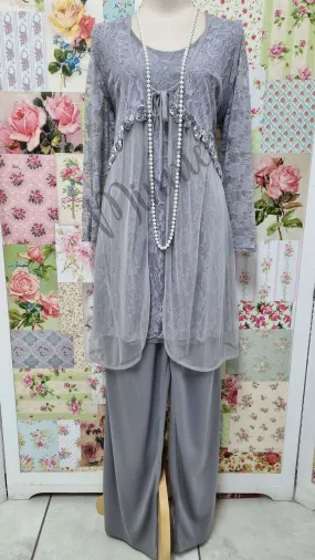 Grey 3-Piece Pants Set AG097