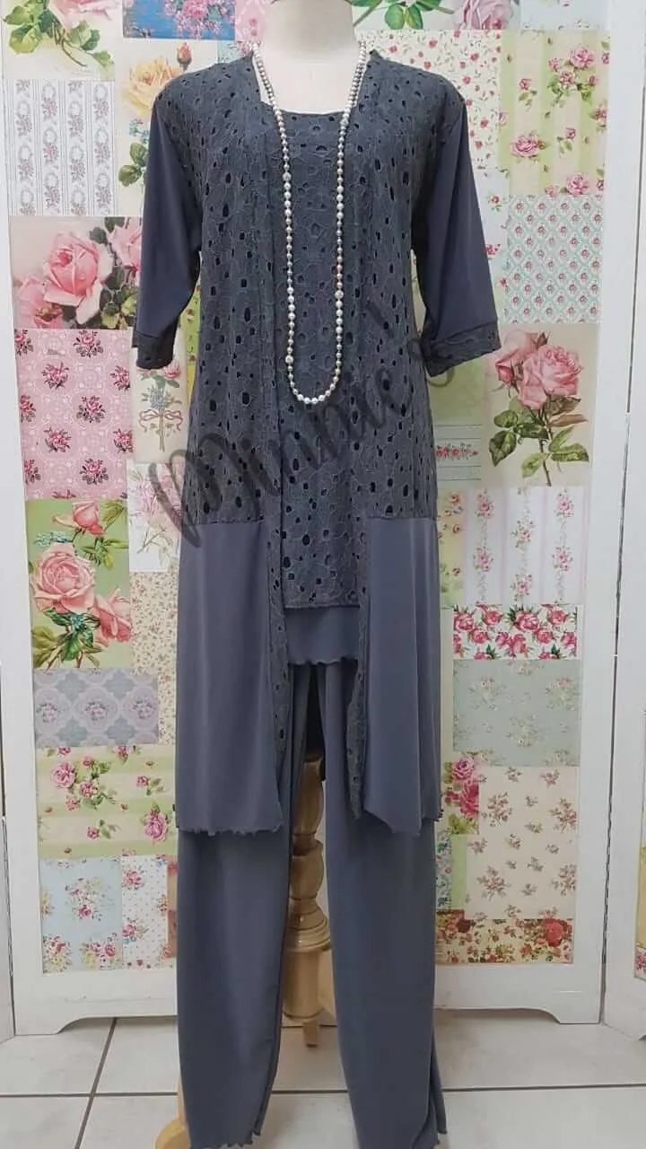 Grey 3-Piece Pants Set MB0209