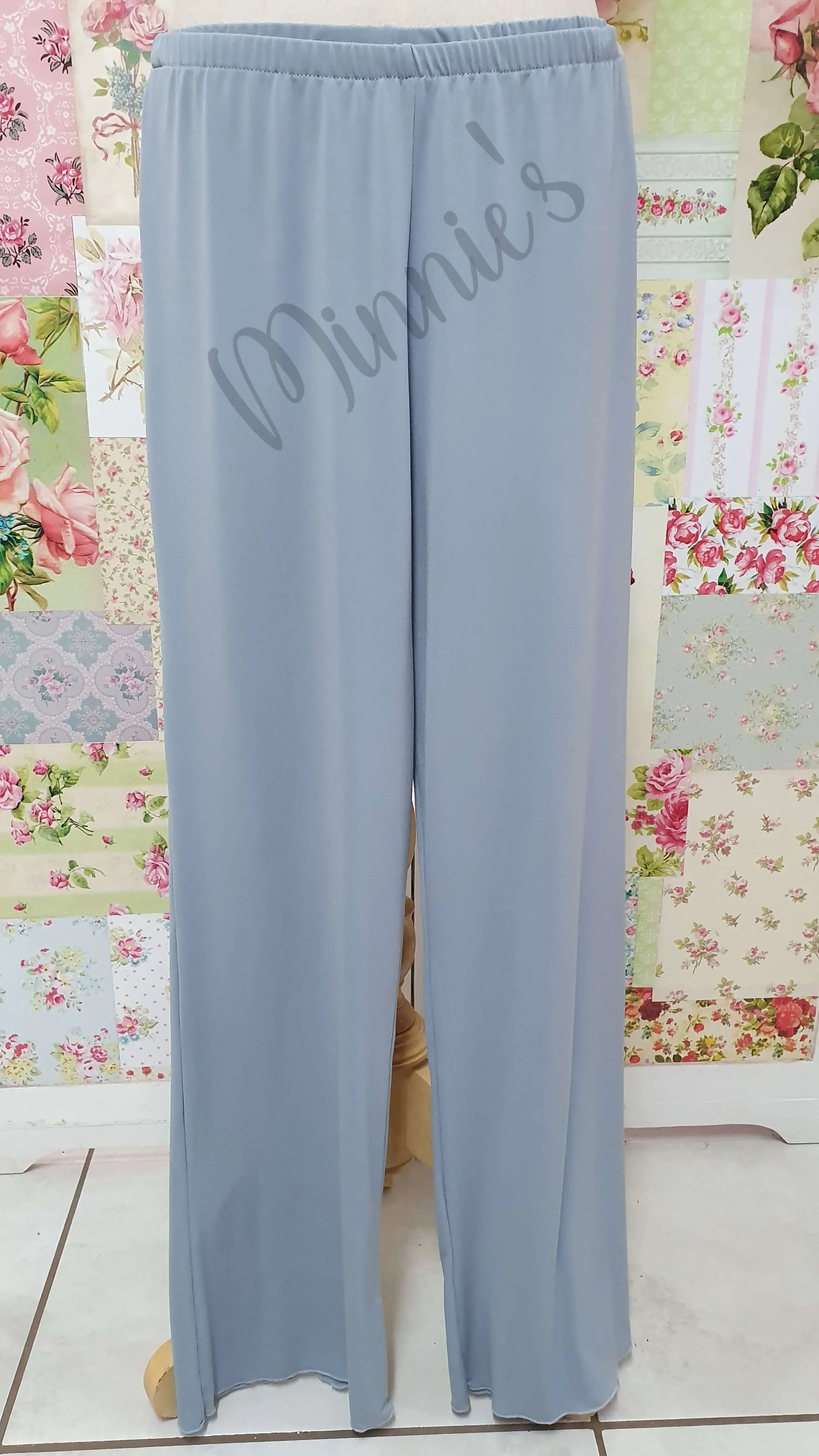 Grey & Blush Pink 4-Piece Pants Set ML015