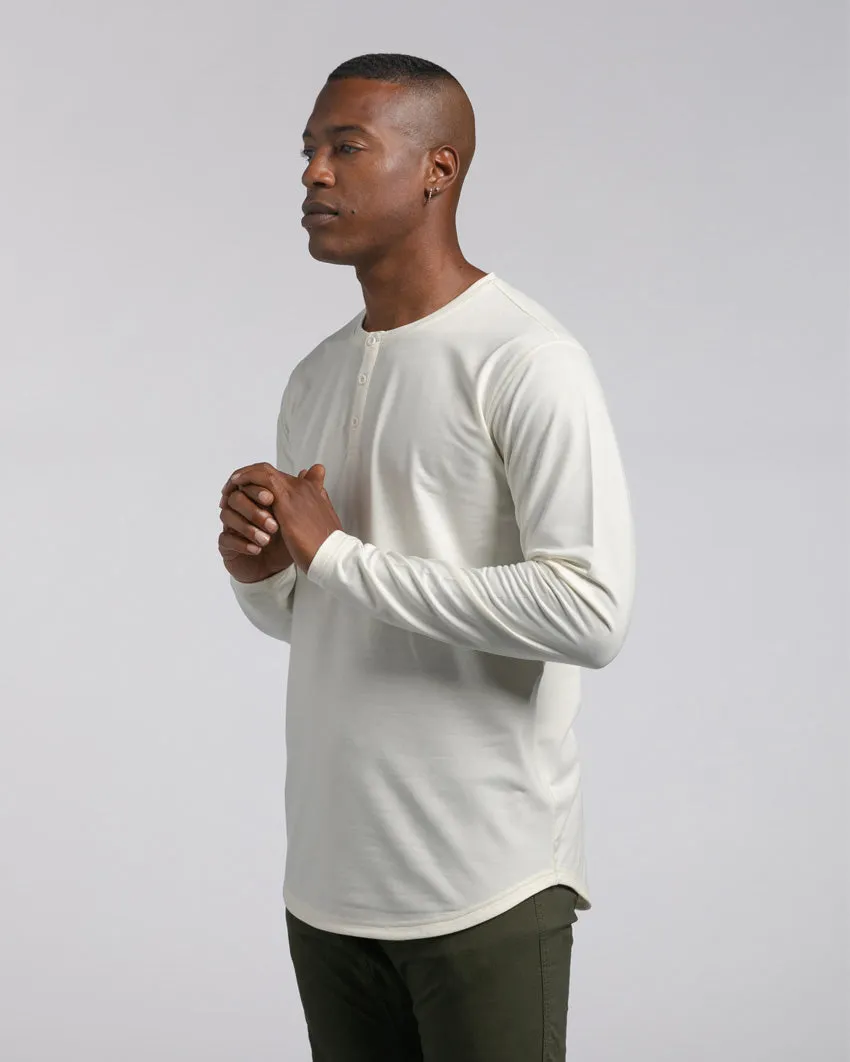 Henley Drop-Cut Long Sleeve: BYLT Signature