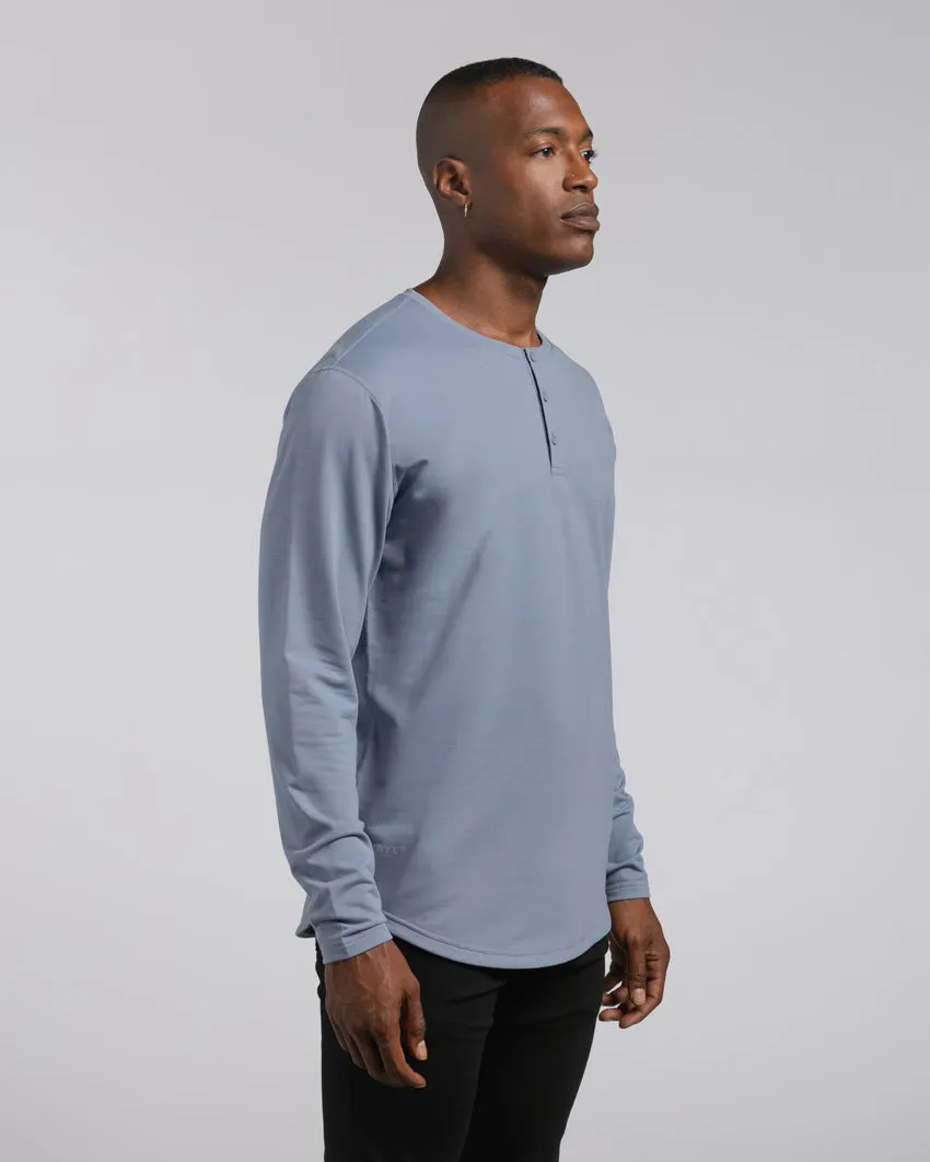 Henley Drop-Cut Long Sleeve: BYLT Signature