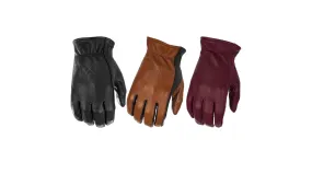 Highway 21 Louie Leather Motorcycle Riding Gloves