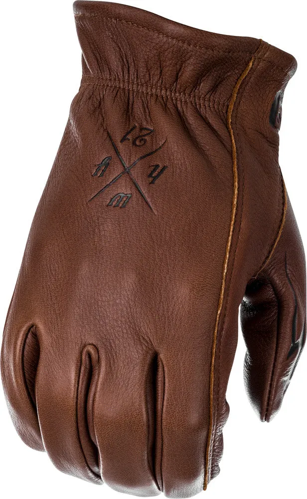 Highway 21 Louie Leather Motorcycle Riding Gloves