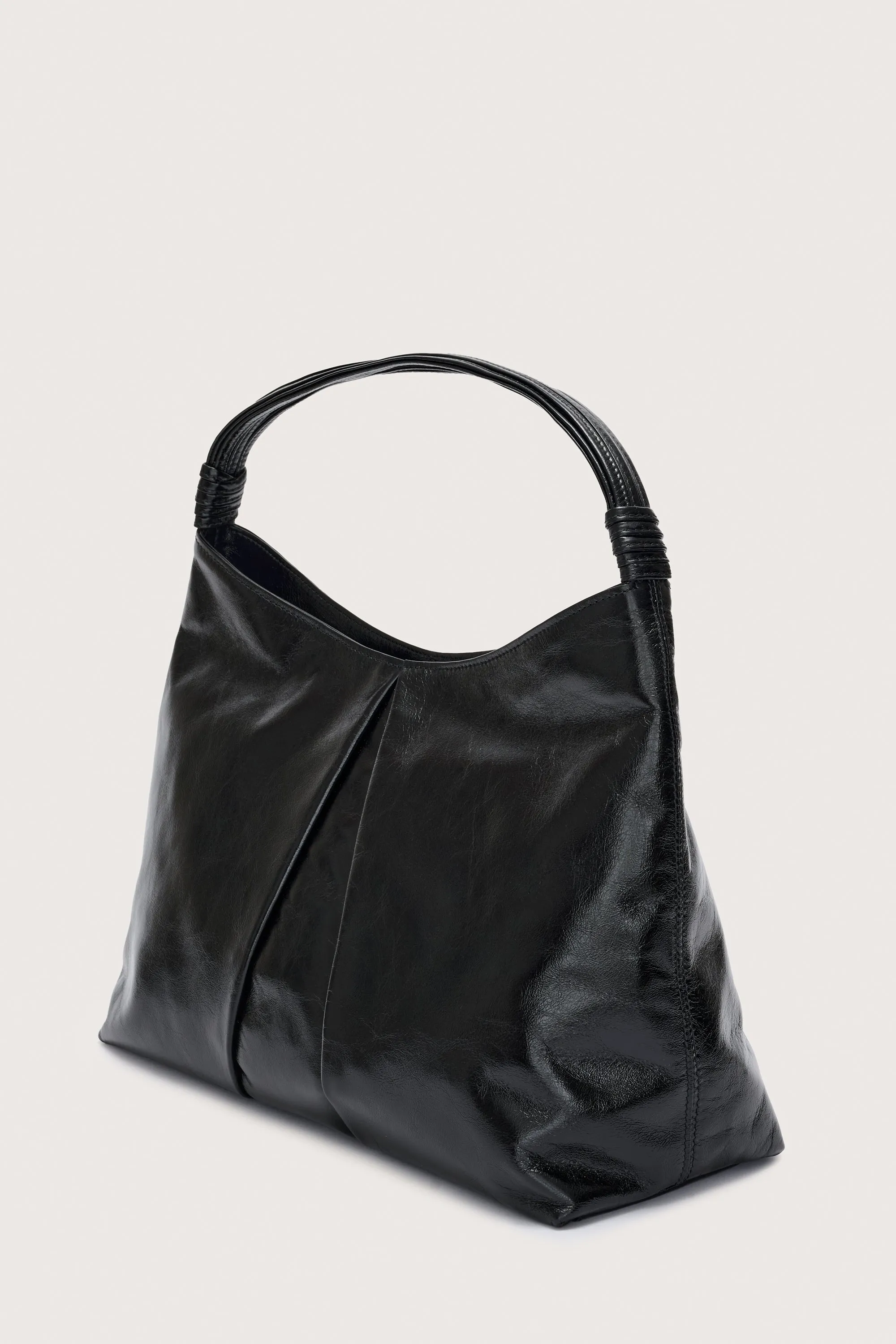 Hobo Secret Leather Alias Bag Black Nickel