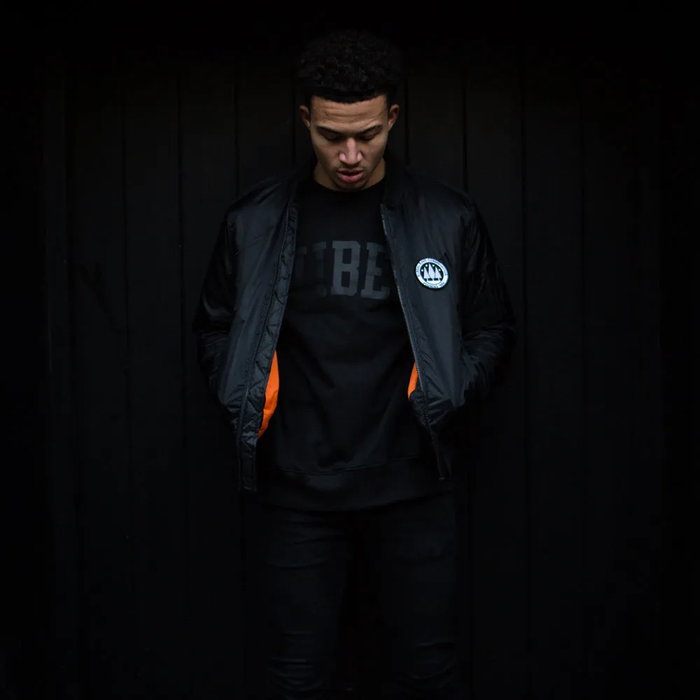 Illegal Rave - Padded Bomber Jacket - Black