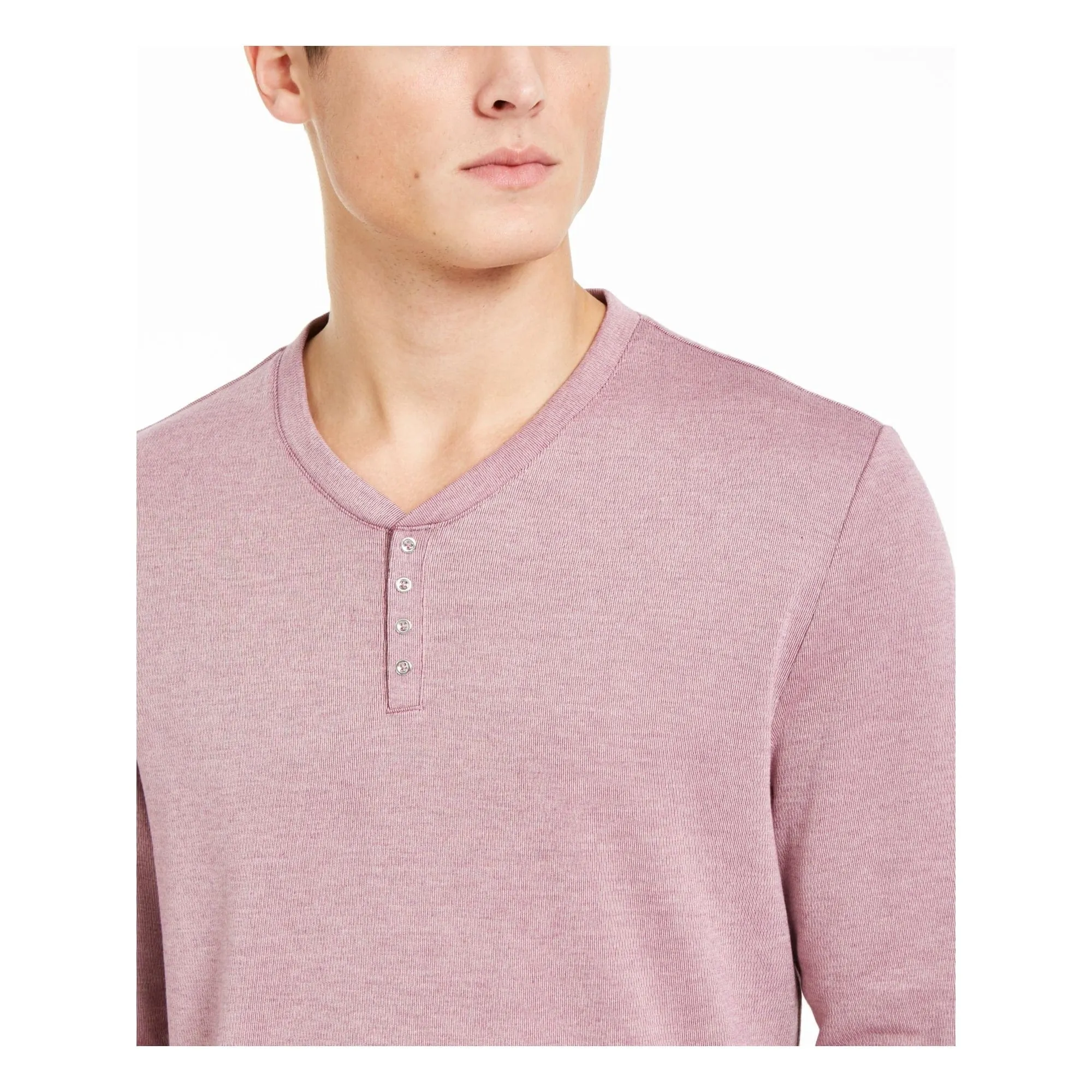 INC - Long Sleeves Henley Shirt