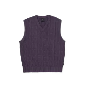 Interlaced Jacquard Overdyed Vest