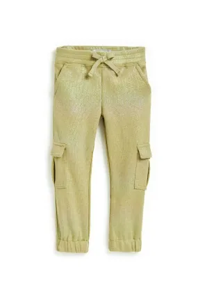 Iridescent Cargo Knit Jogger Pants