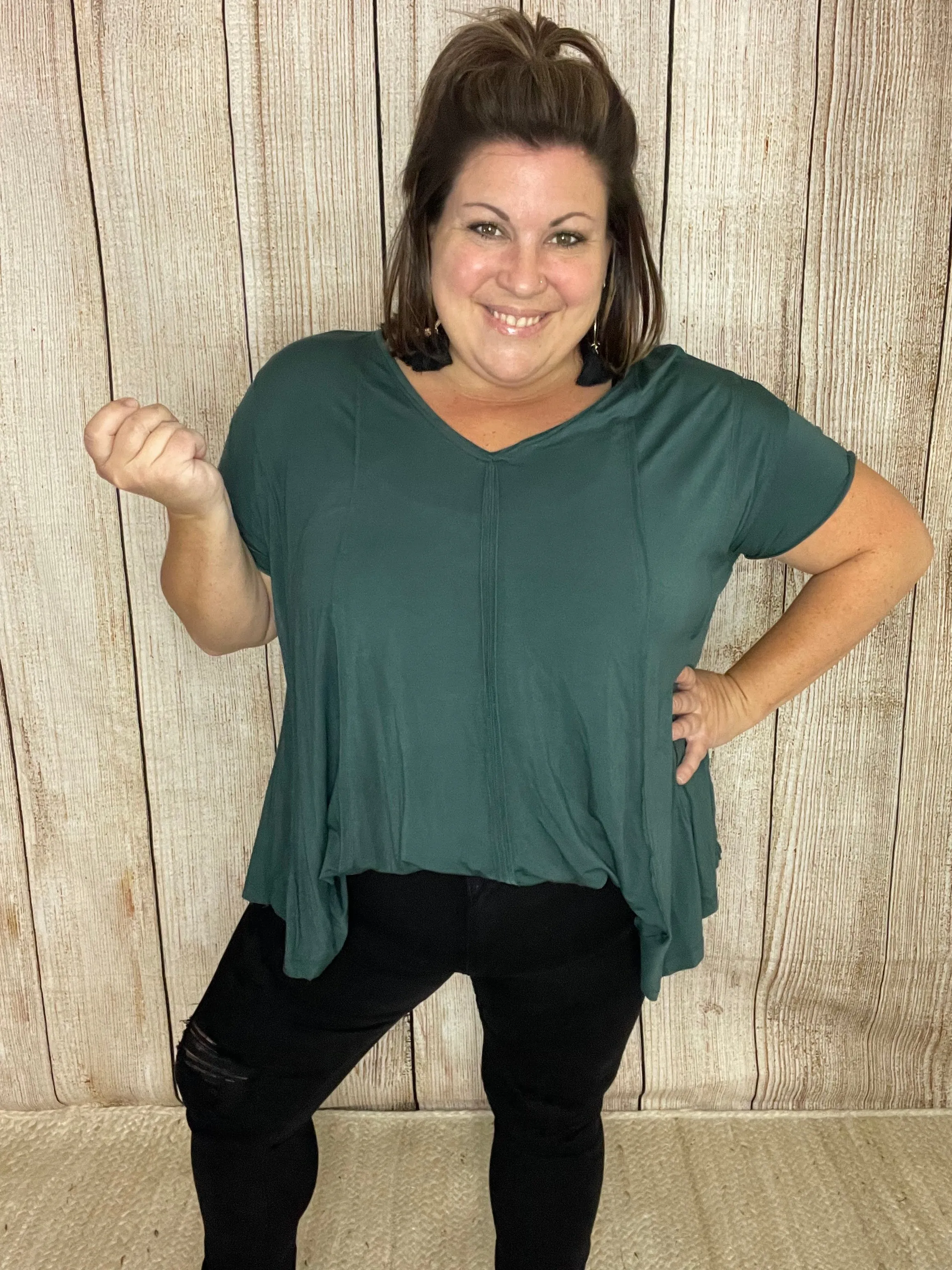 It's in the Details Soft Flare Top