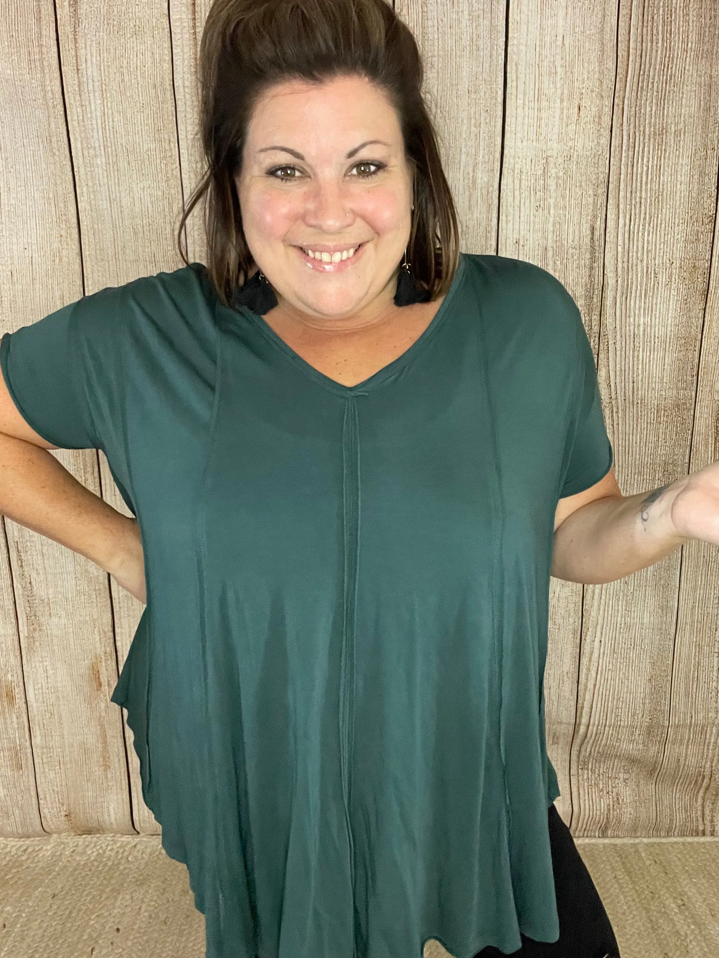 It's in the Details Soft Flare Top