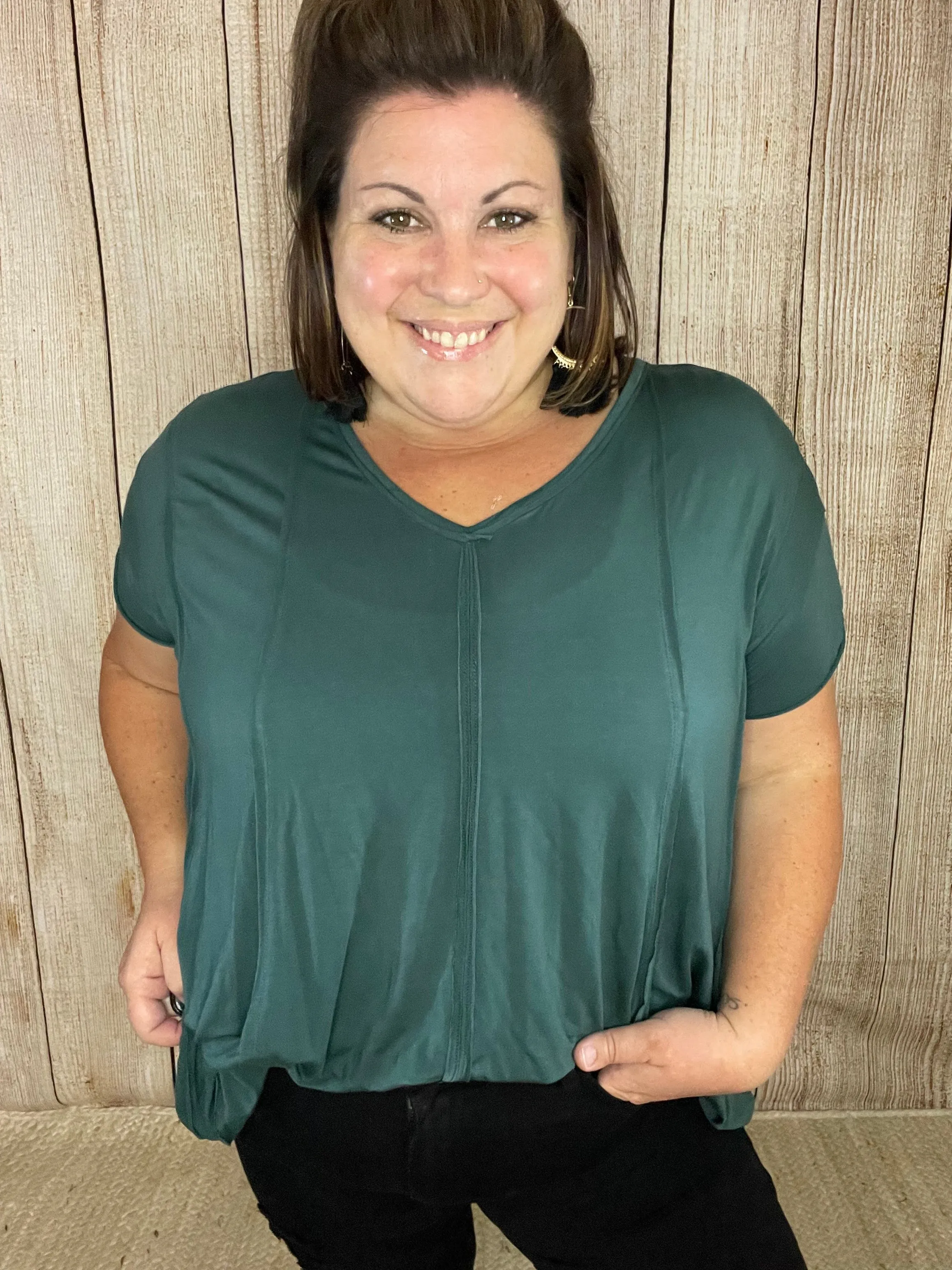 It's in the Details Soft Flare Top