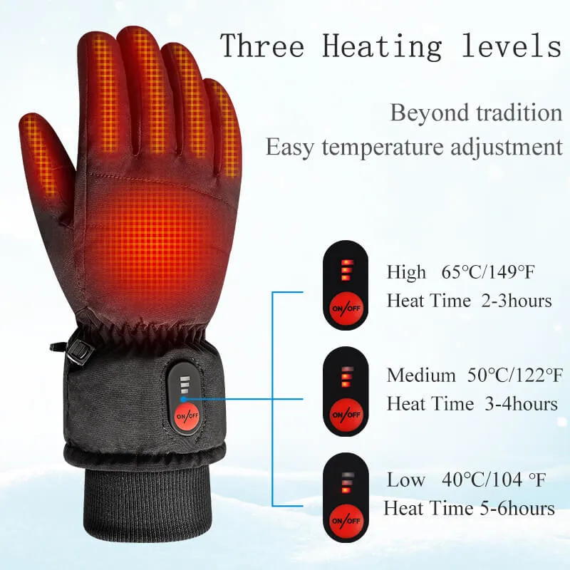 Keepwarming Touch Screen Wear Resistant Splashproof Heated Gloves