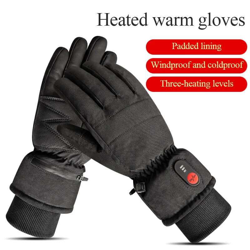 Keepwarming Touch Screen Wear Resistant Splashproof Heated Gloves