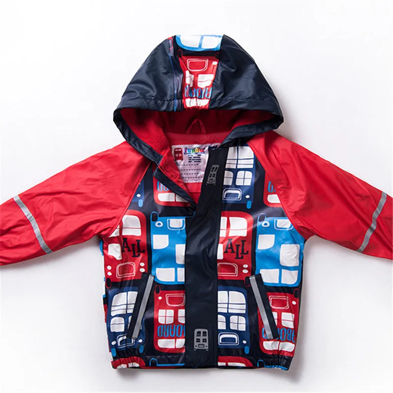 Kids Hooded Raincoat