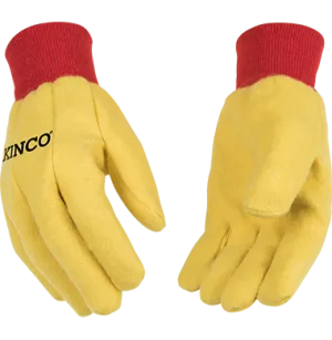 Kinco 814 14 oz. Chore Polyester-Cotton Blend Knit Wrist, Straight Thumb Design Gloves (One Dozen)