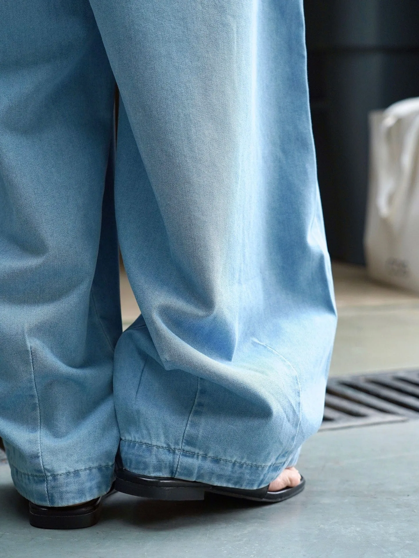 Light Blue Wide Leg Jeans