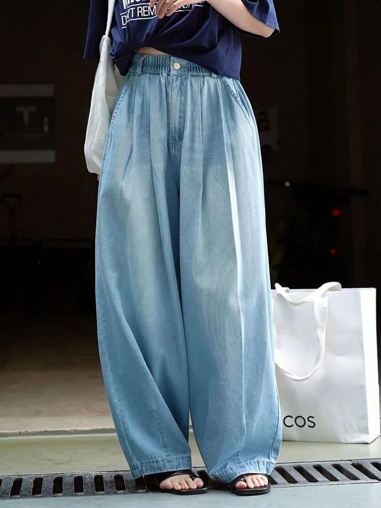 Light Blue Wide Leg Jeans