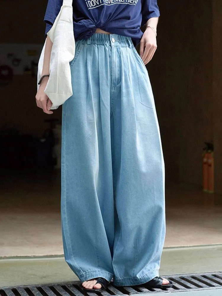 Light Blue Wide Leg Jeans