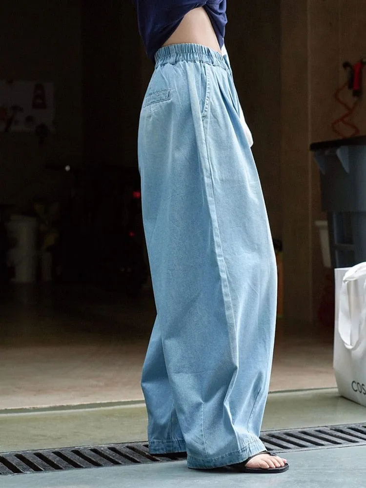 Light Blue Wide Leg Jeans