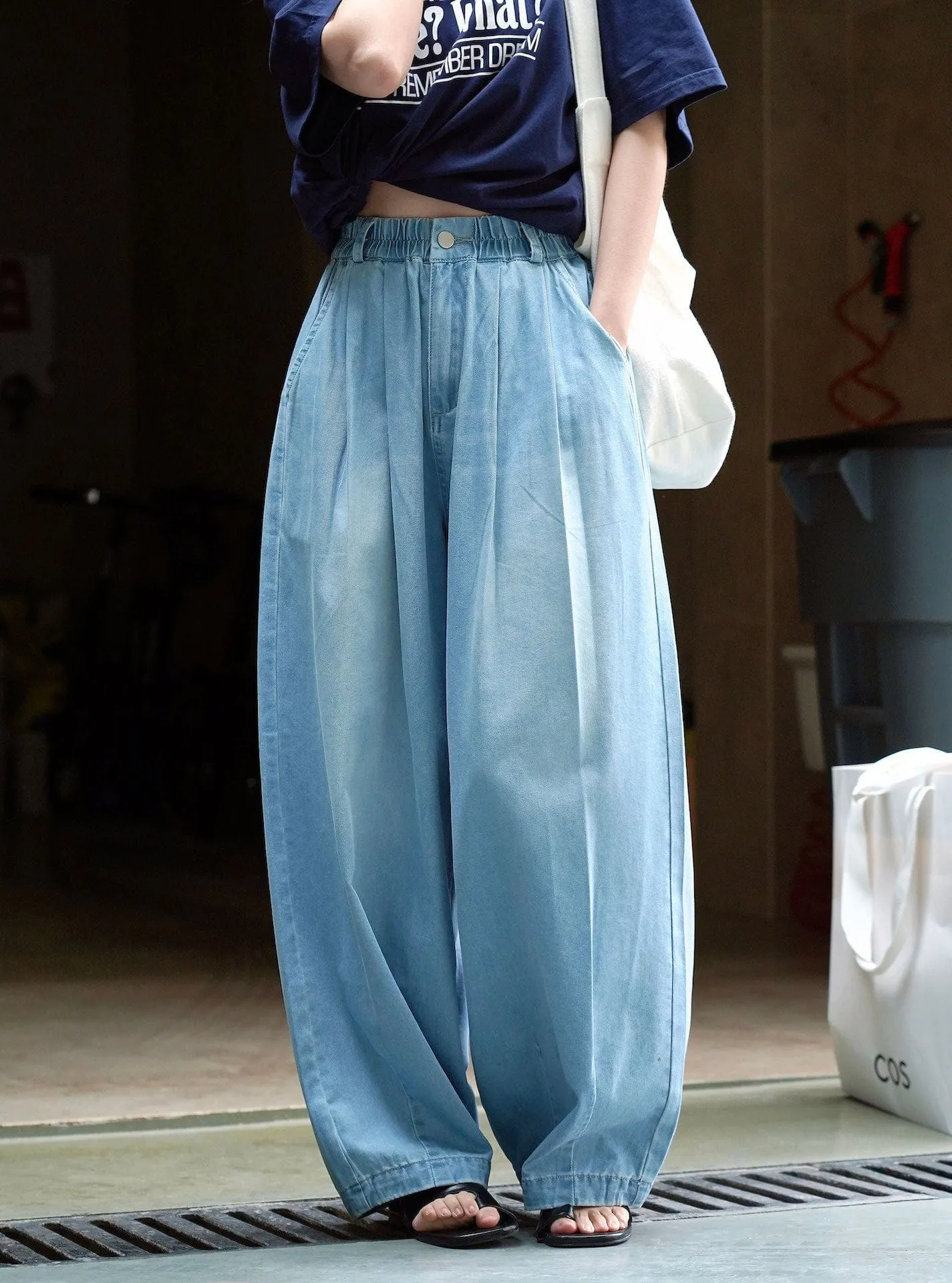 Light Blue Wide Leg Jeans