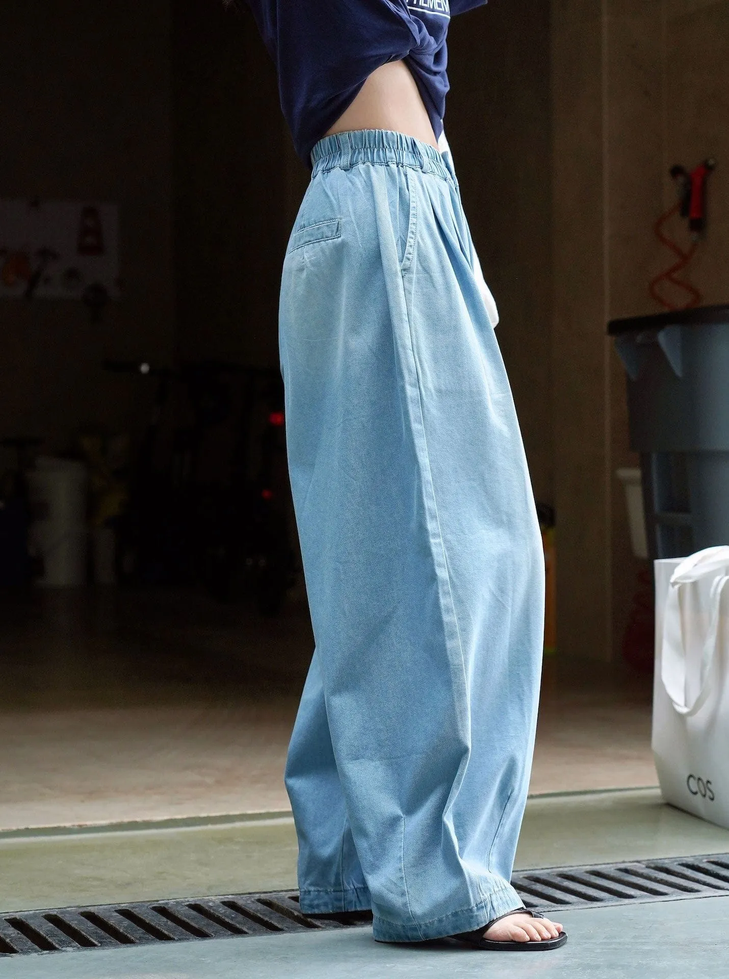 Light Blue Wide Leg Jeans