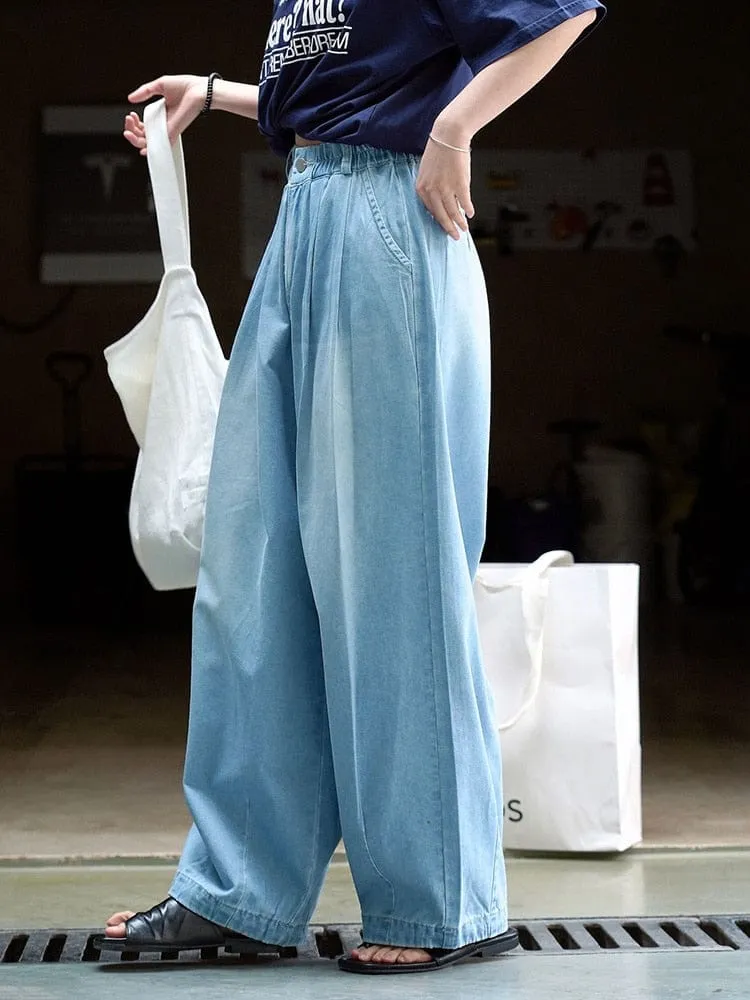 Light Blue Wide Leg Jeans