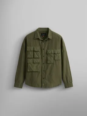 LONG SLEEVE MULTI POCKET SHIRT (OG-107 GREEN)