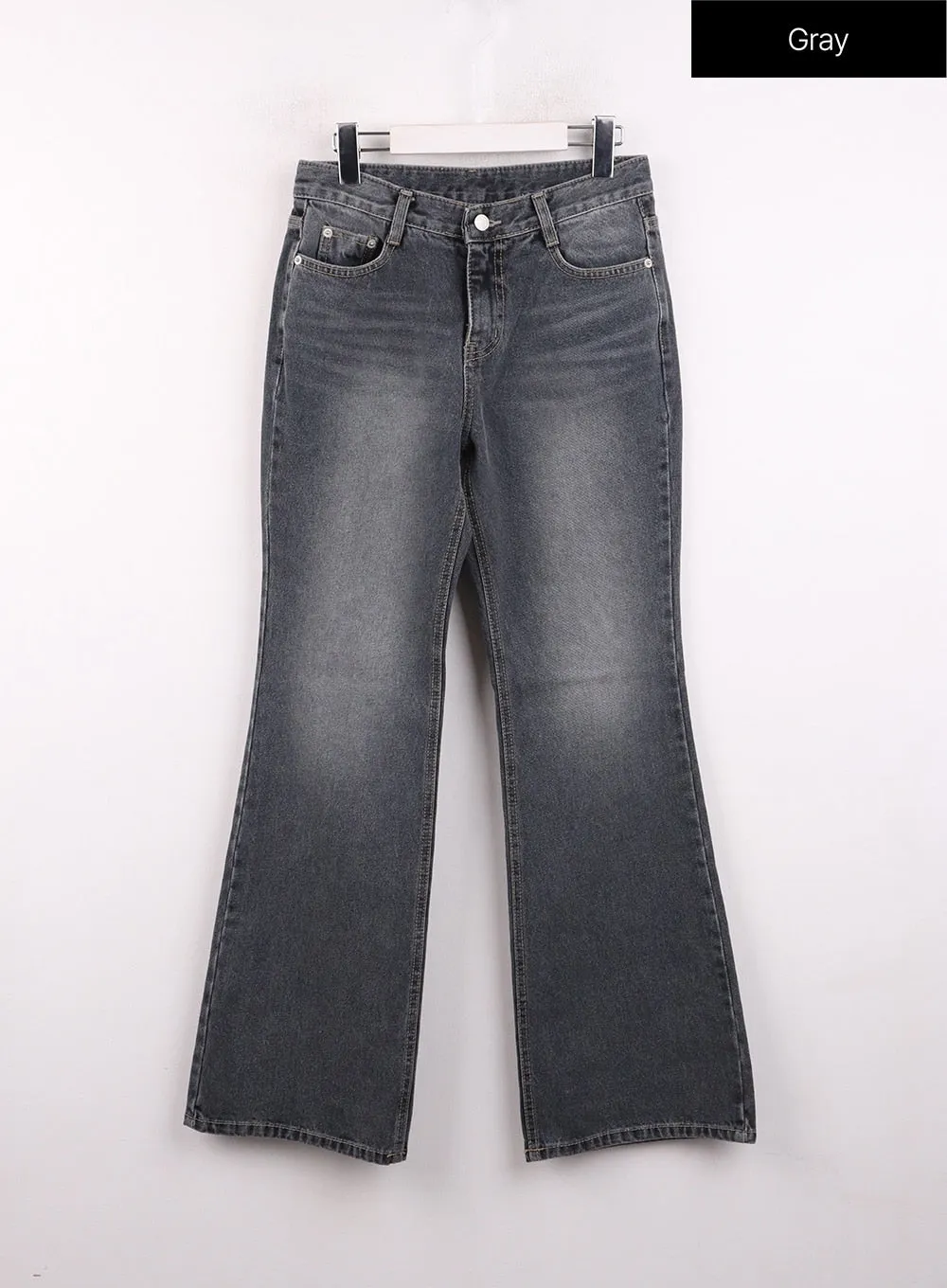 Low Waist Cargo Flare Jeans CJ423