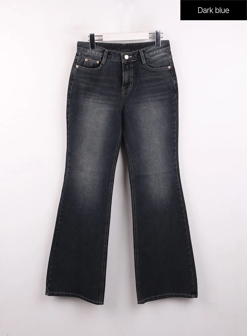 Low Waist Cargo Flare Jeans CJ423