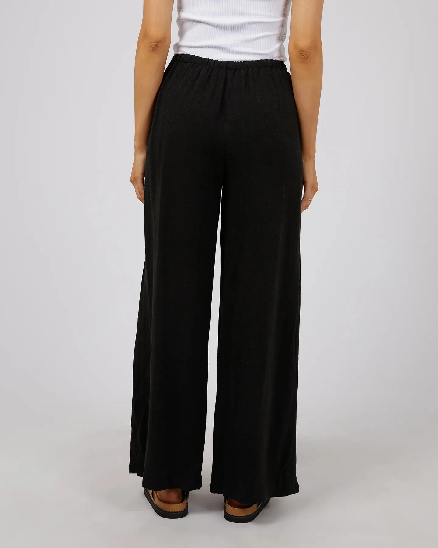 Luxe Linen Pant - Blk