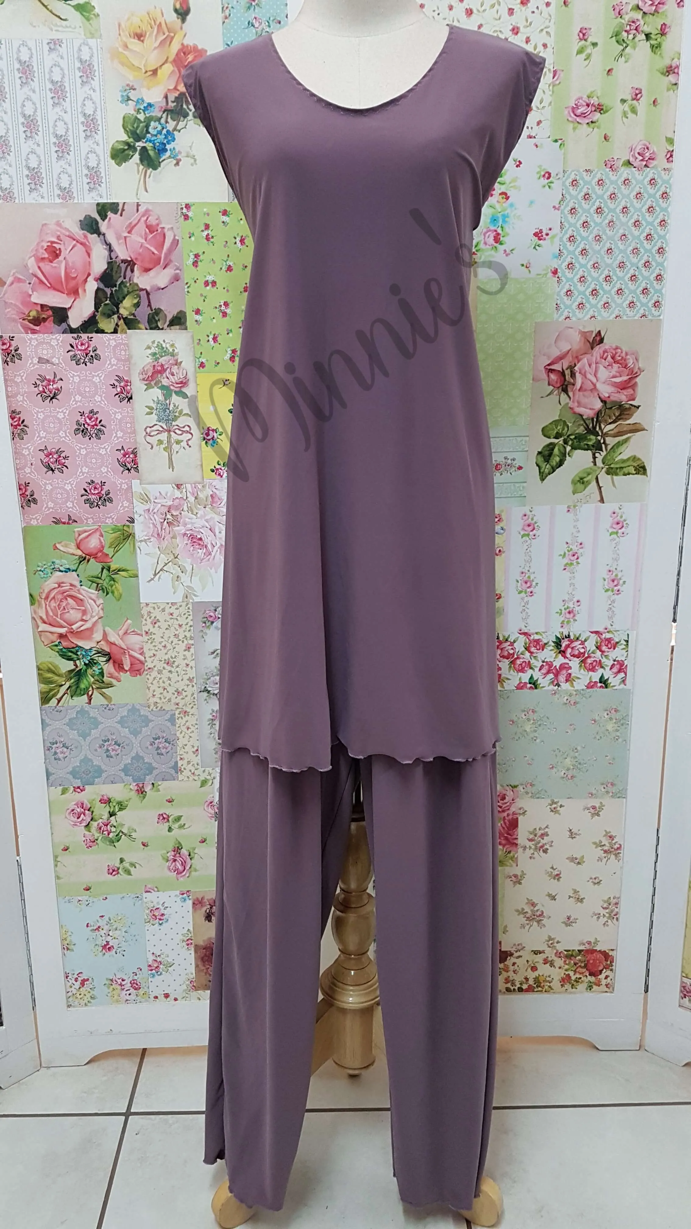 Mauve 3-Piece Pants Set LR0518