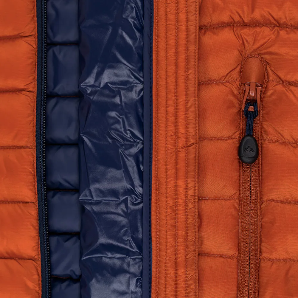 Mens Aktiv Down Gilet (Burnt Orange/Navy)