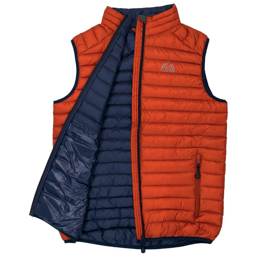 Mens Aktiv Down Gilet (Burnt Orange/Navy)