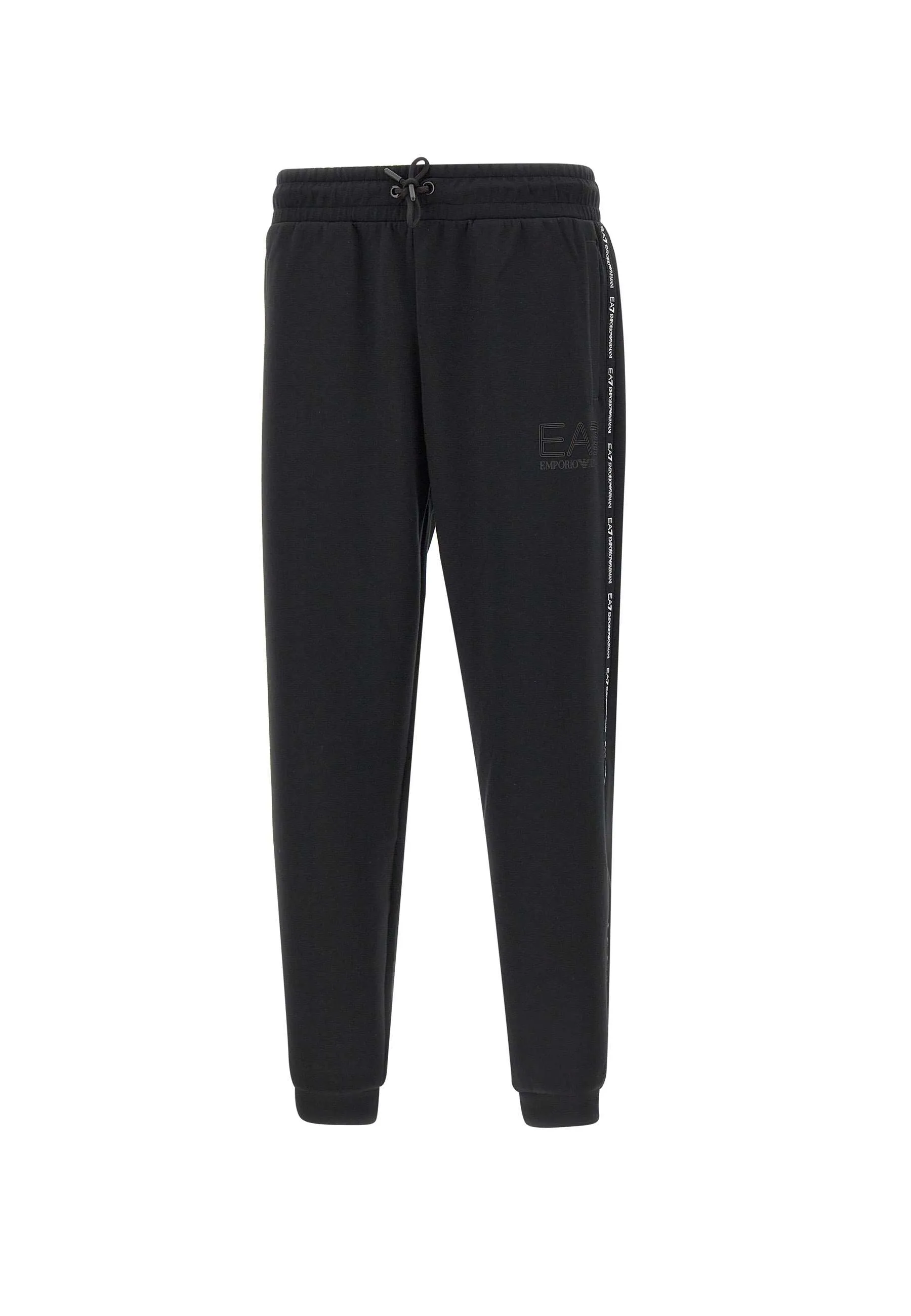 Men's Black Viscose Blend Joggers