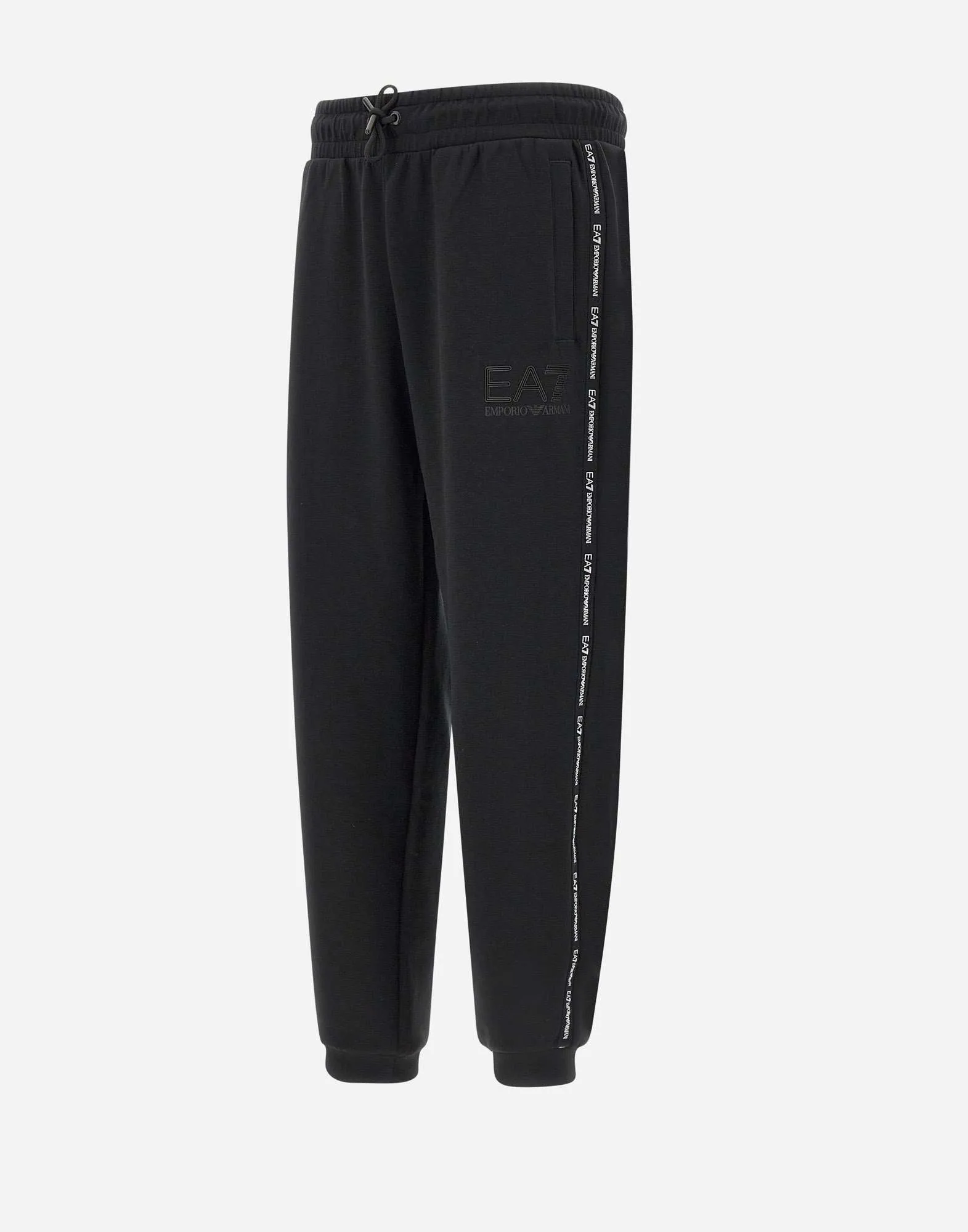 Men's Black Viscose Blend Joggers