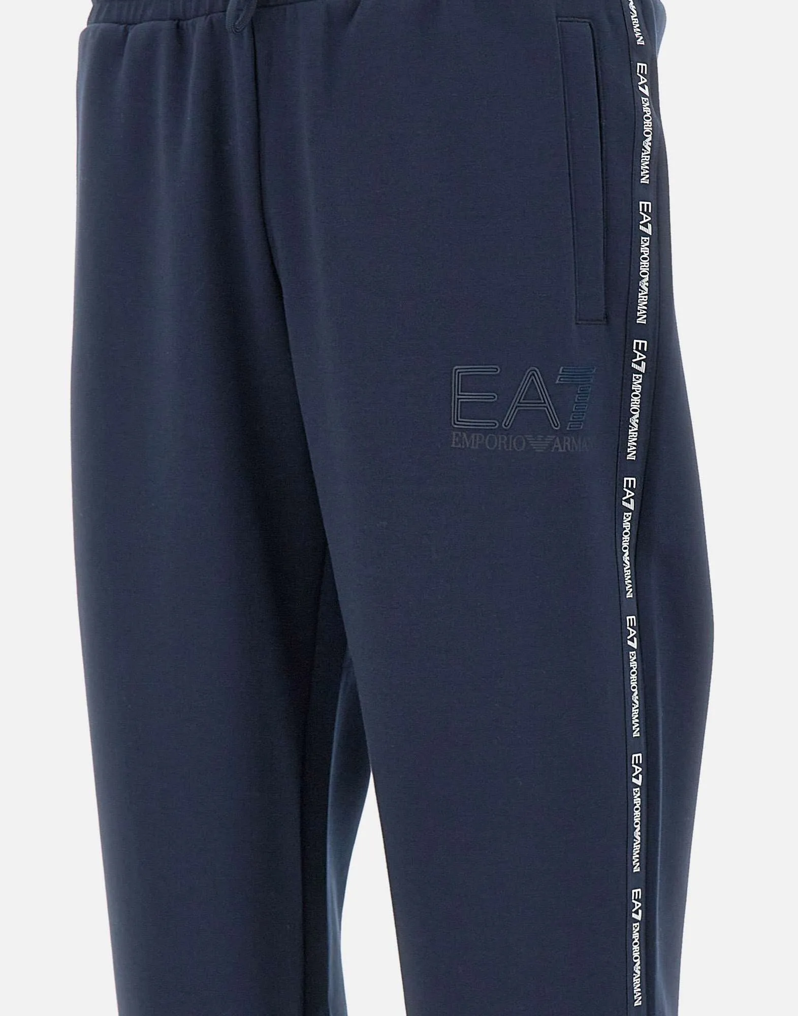 Men's Blue Viscose Blend Jogger