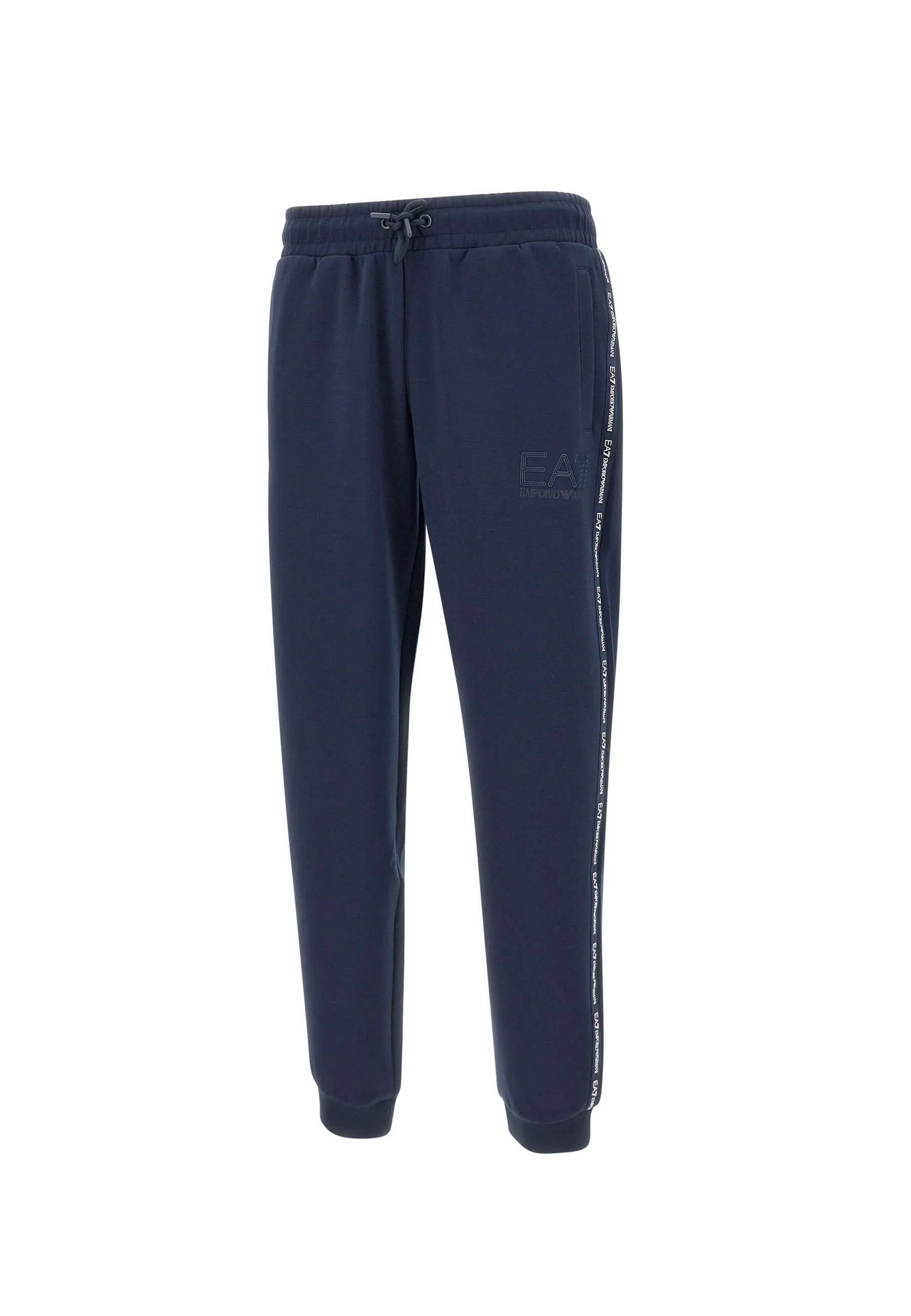 Men's Blue Viscose Blend Jogger