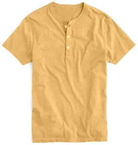 Men's Henley T-shirt - BANANA HEATHER