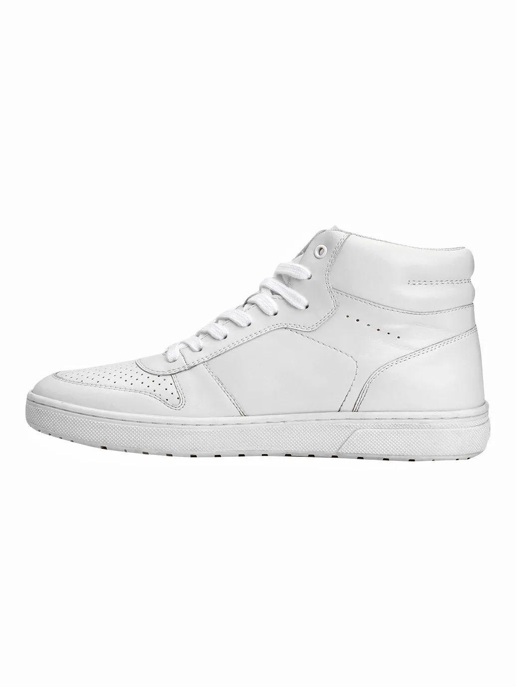 Men's White Solid Boots