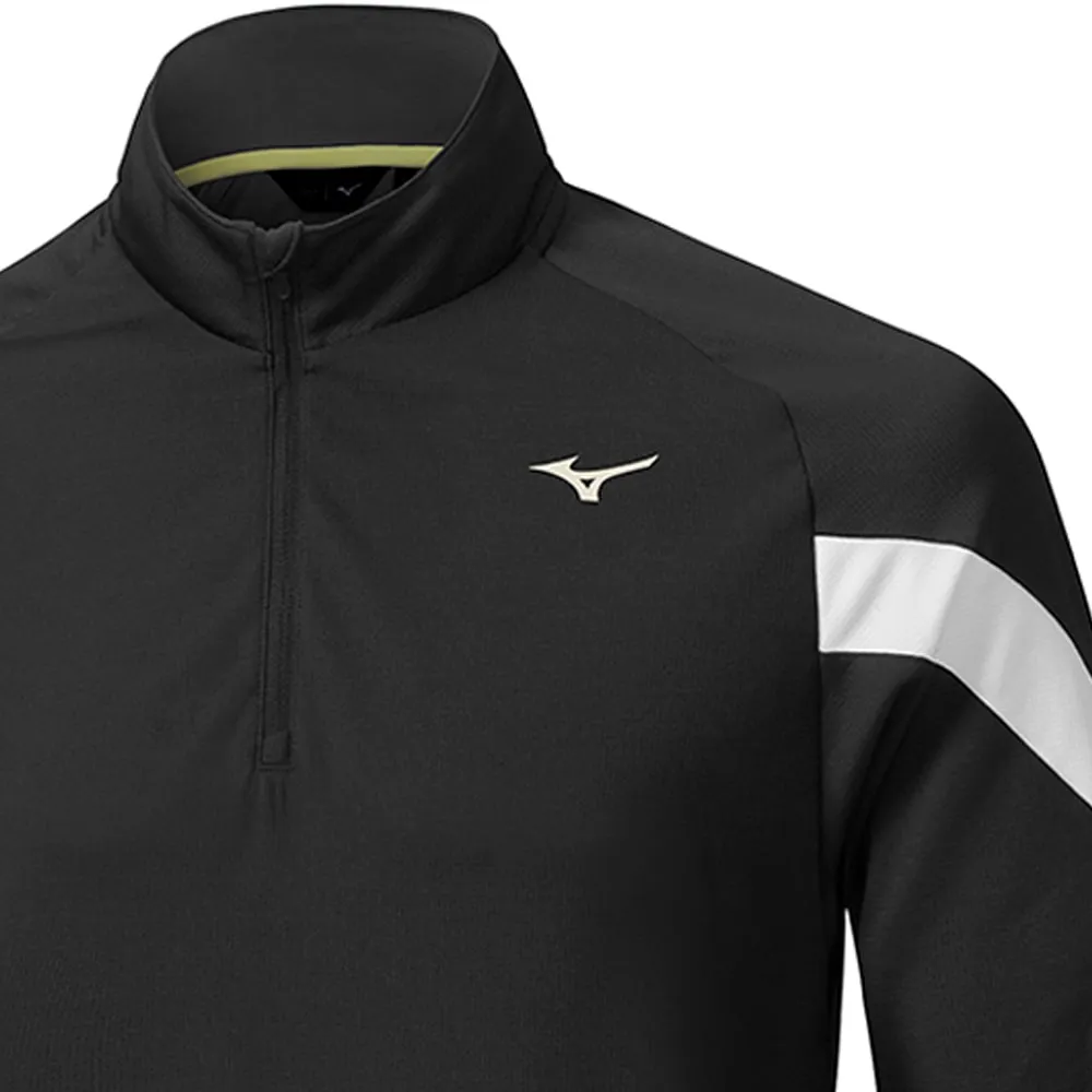 Mizuno Breath Thermo Drop 1/4 Zip Pullover - Black