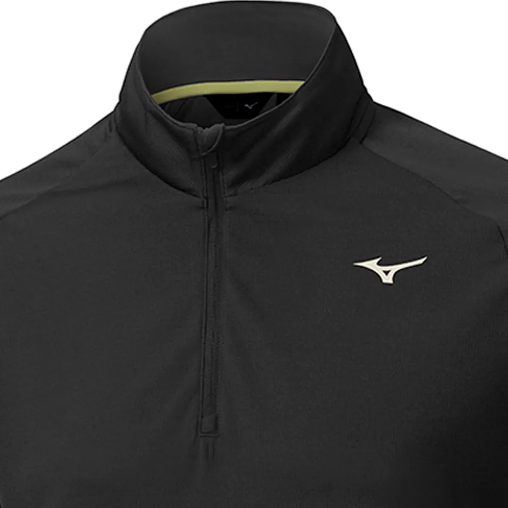 Mizuno Breath Thermo Drop 1/4 Zip Pullover - Black