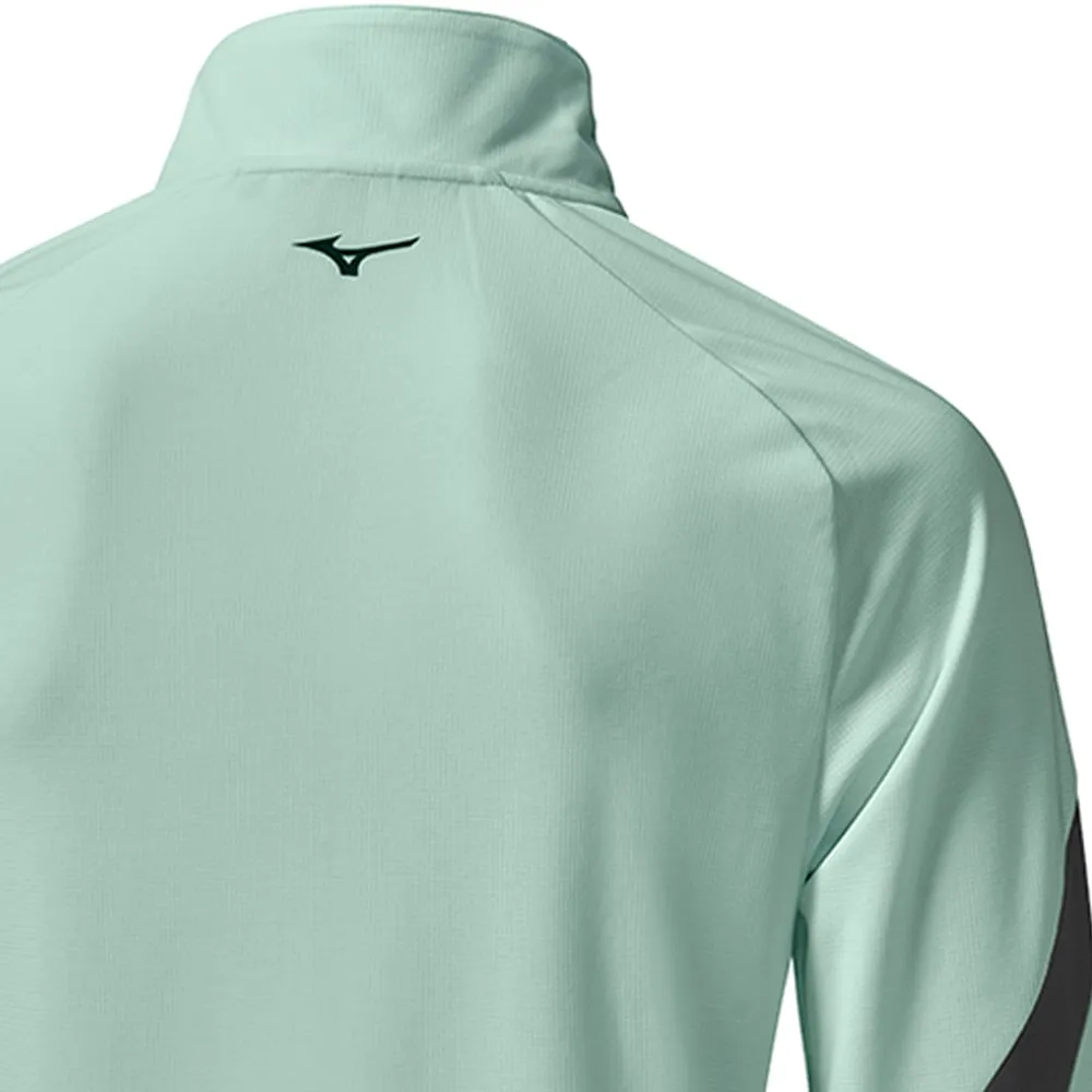 Mizuno Breath Thermo Drop 1/4 Zip Pullover - Blue Green