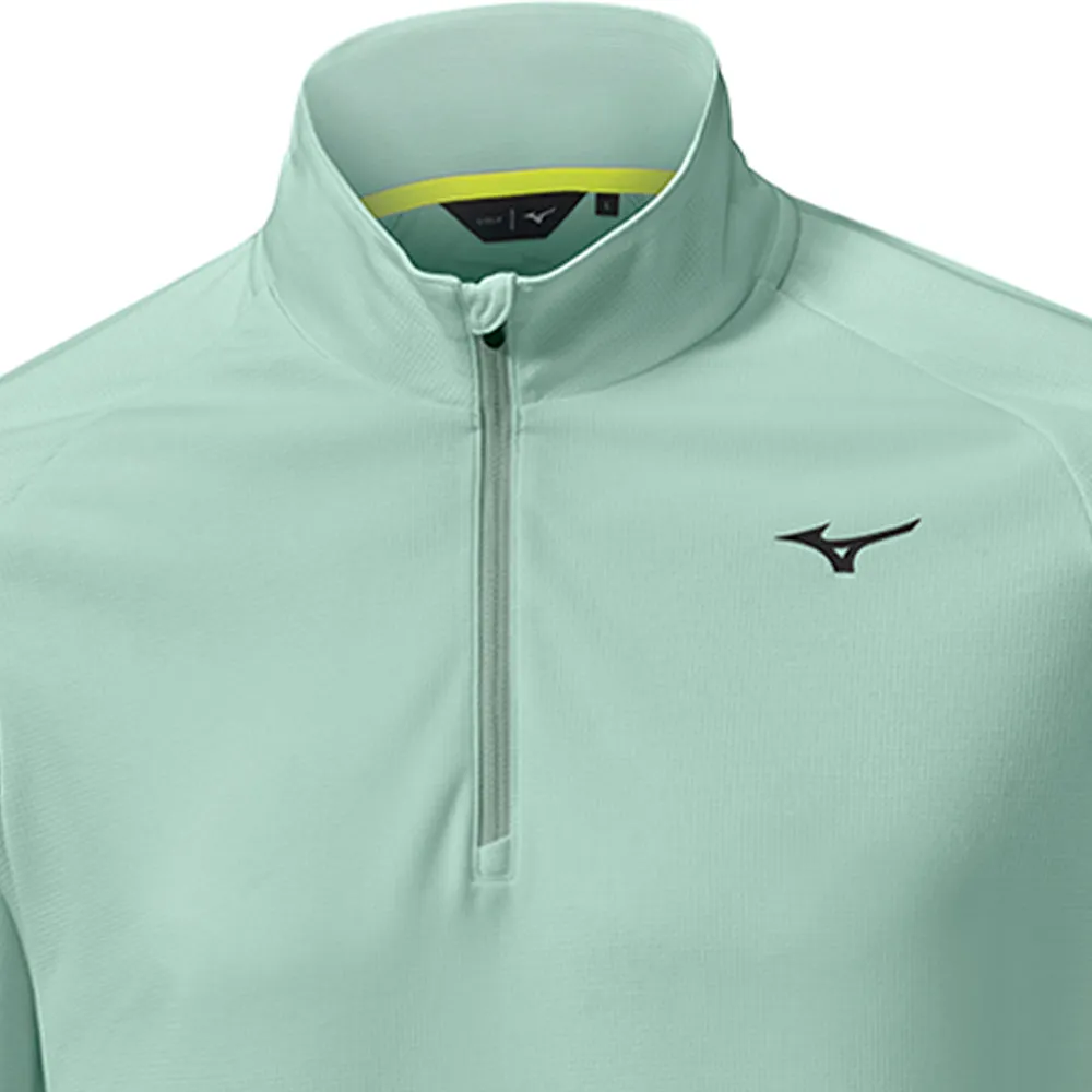 Mizuno Breath Thermo Drop 1/4 Zip Pullover - Blue Green