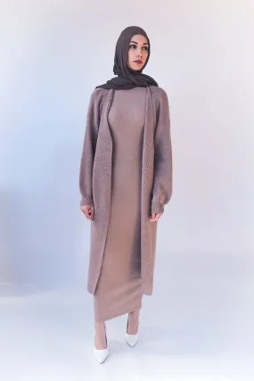 Neslihan Long Cardigan - Beige