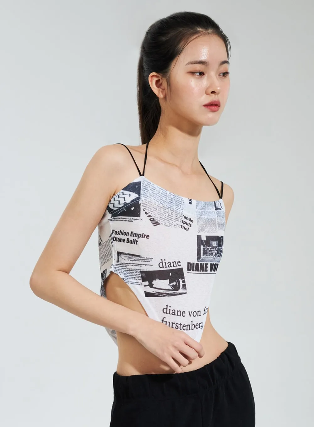 Newspaper Print Top IY322