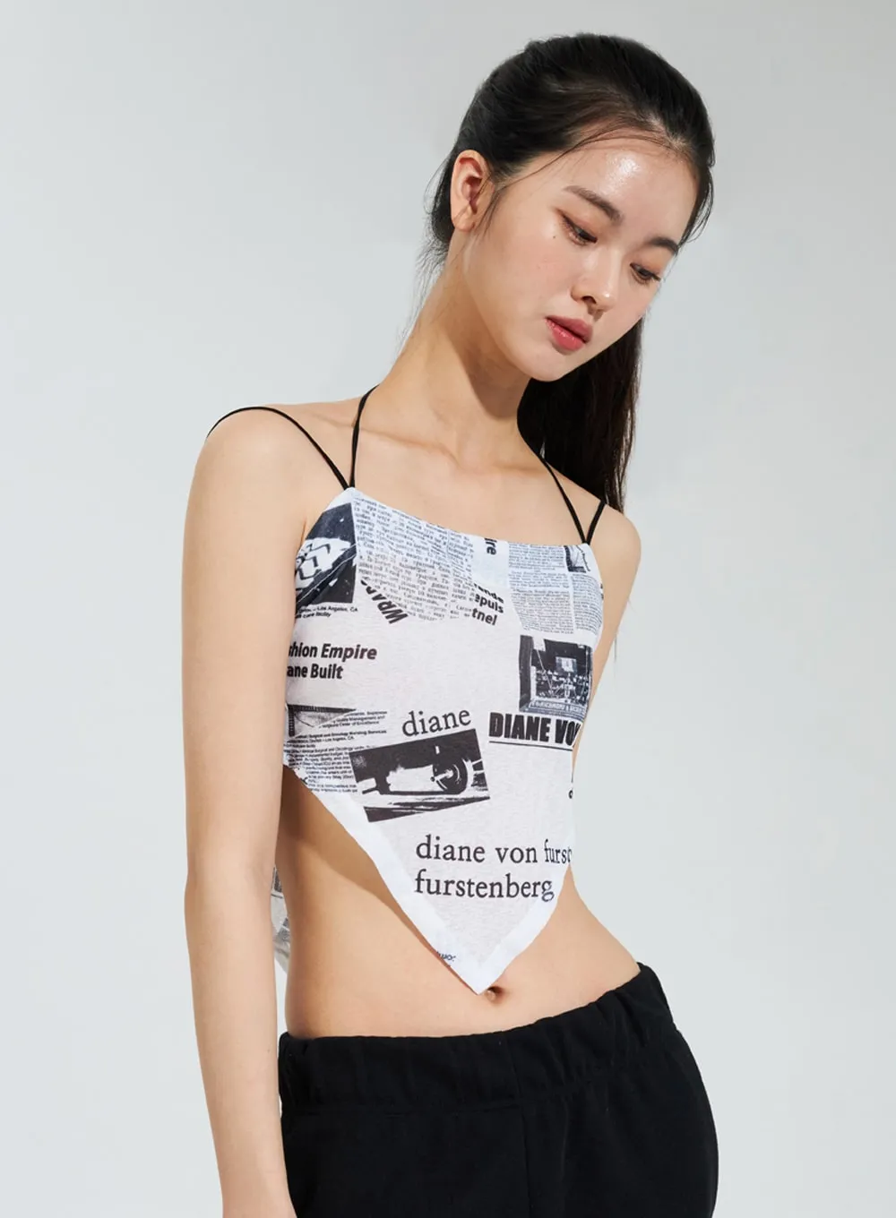 Newspaper Print Top IY322