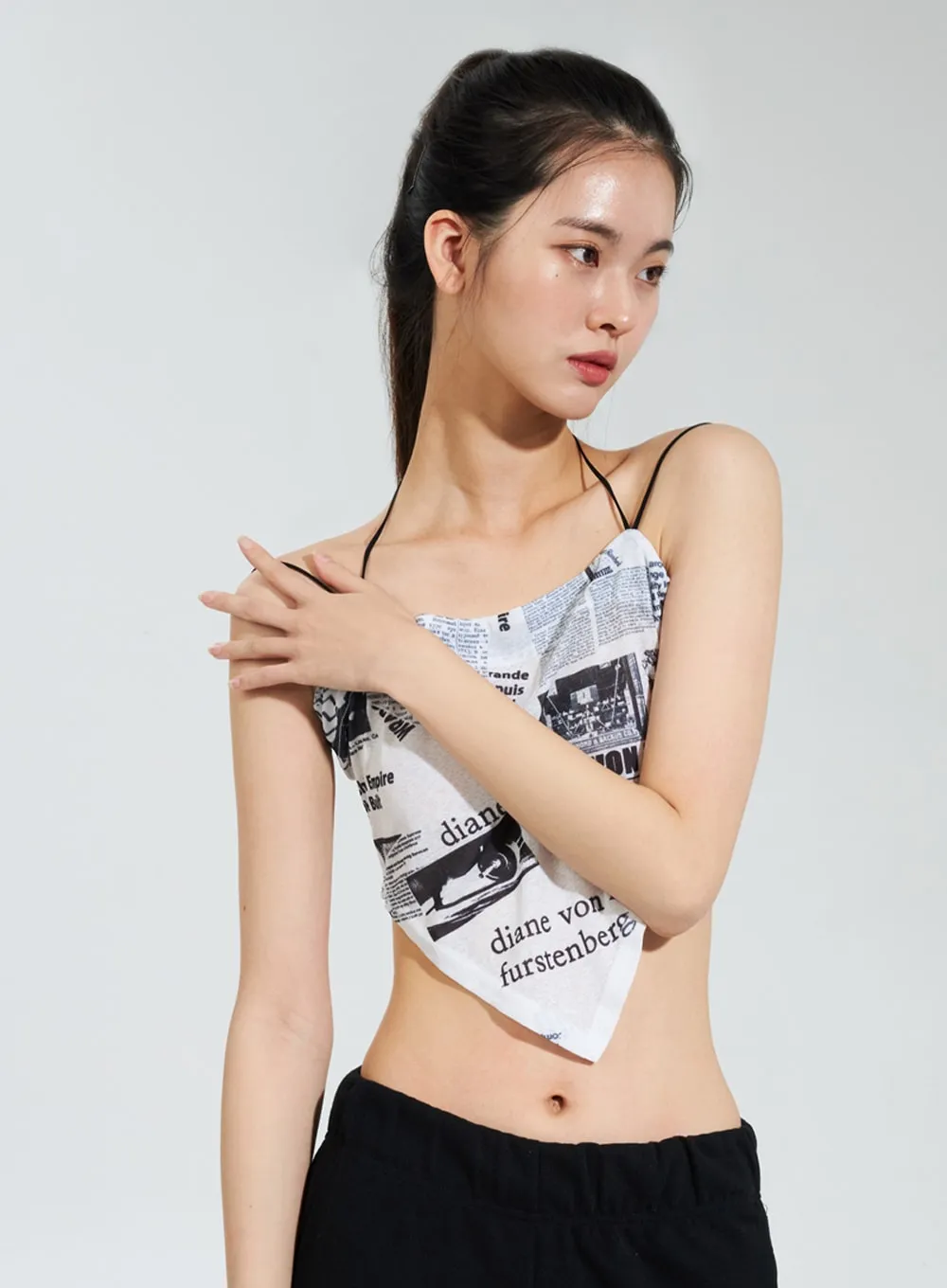 Newspaper Print Top IY322